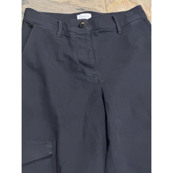 Aritzia Wilfred Free Womens Modern High Waist Cargo Pants Black Size 4 Pockets 6 - Picture 10 of 12